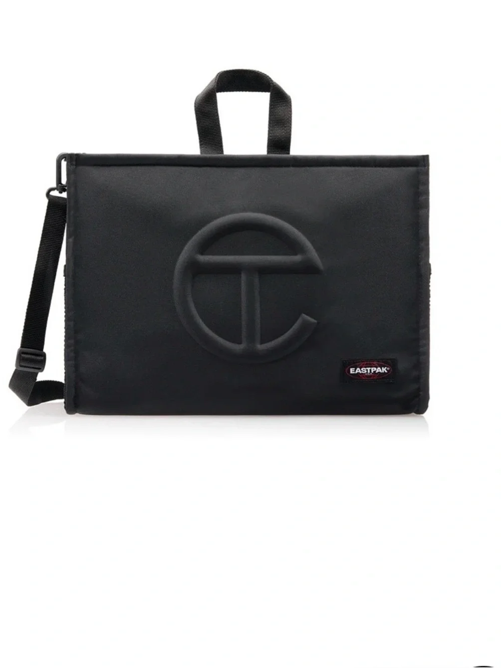 Telfar Eastpak Black Padded Laptop Sleeve with Detachable Strap